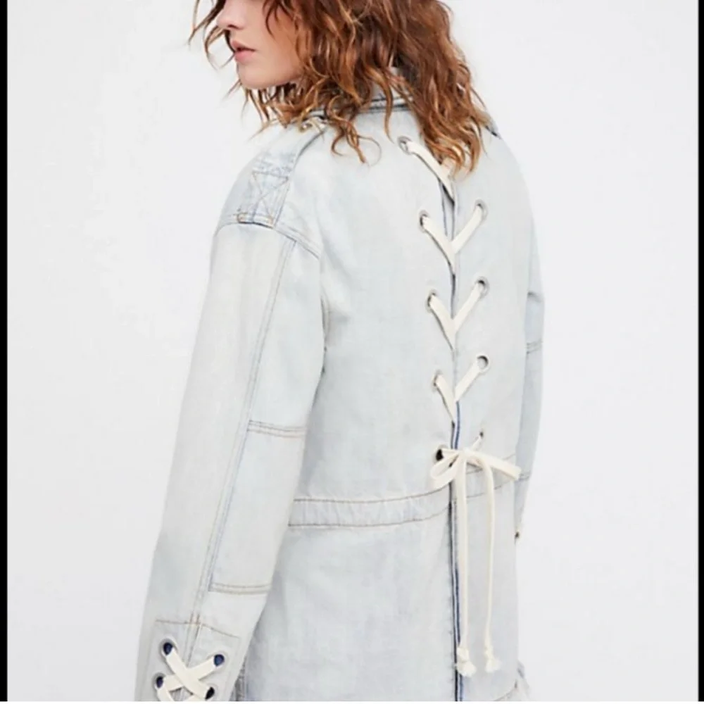Free People Light blue Denim Jacket - Picture 2 of 6
